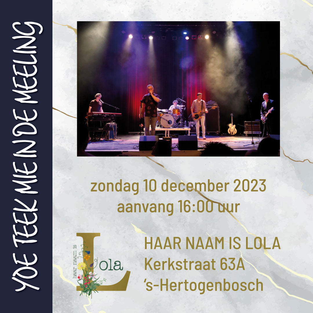 Op 10 december 2023 sluit YTMIDM het jaar af daar waar het ook begon: Haar naam is Lola, 's-Hertogenbosch